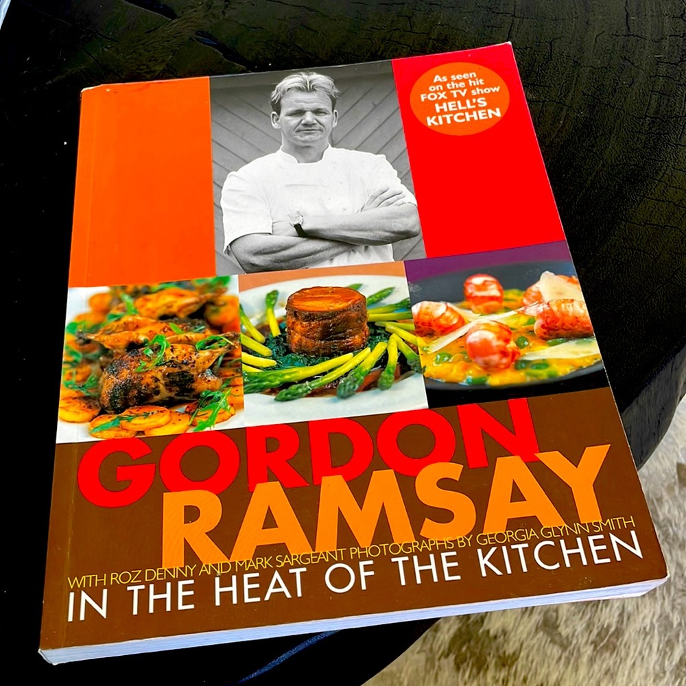 Gordon Ramsey Hell’s Kitchen cookbook.